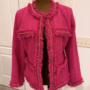 Pink Chanel-ish Jacket by Boston Proper - sz 6